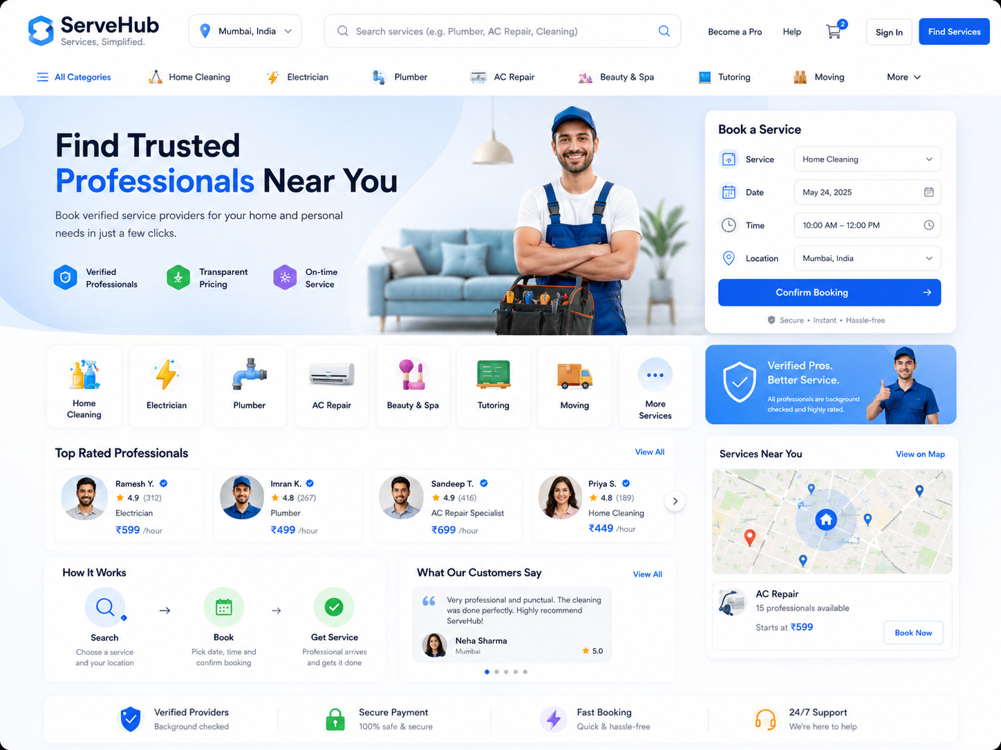 Service marketplace software project cover